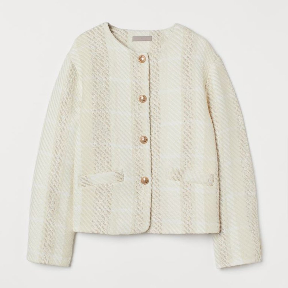 H&M matching set Texture Weave/Boucle Jacket